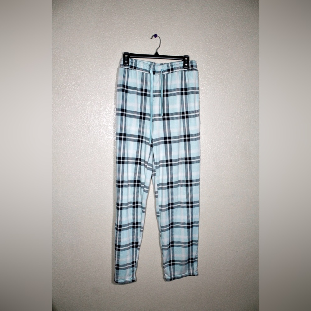 Blue Plaid Soft Pajama Pants